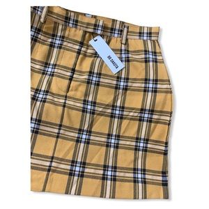 BB DAKOTA Yellow plaid skirt